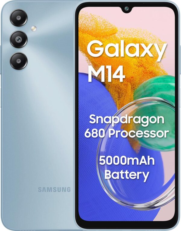 SAMSUNG Galaxy M14 4G, Arctic Blue, 64 GB, 4 GB RAM - Image 2