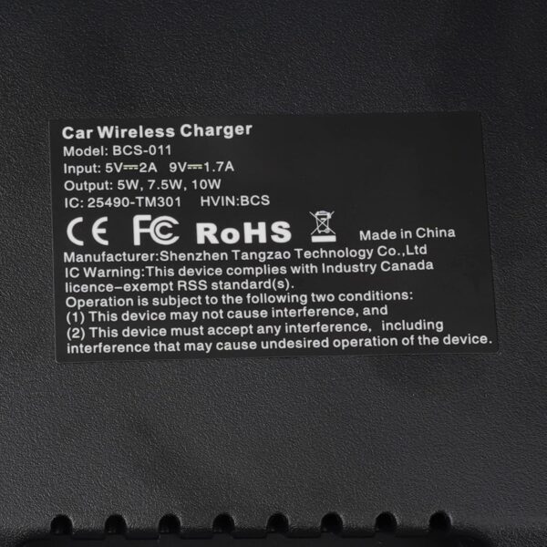 CarQiWireless Wireless Car Charger for Mercedes Benz C-Class GLC Accessories 2021-2015 for Mercedes-Benz C300 C43 AMG C63 AMG C63 AMG S GLC300 GLC350e GLC43 AMG GLC63 AMG GLC63 AMG S Accessories - Image 8
