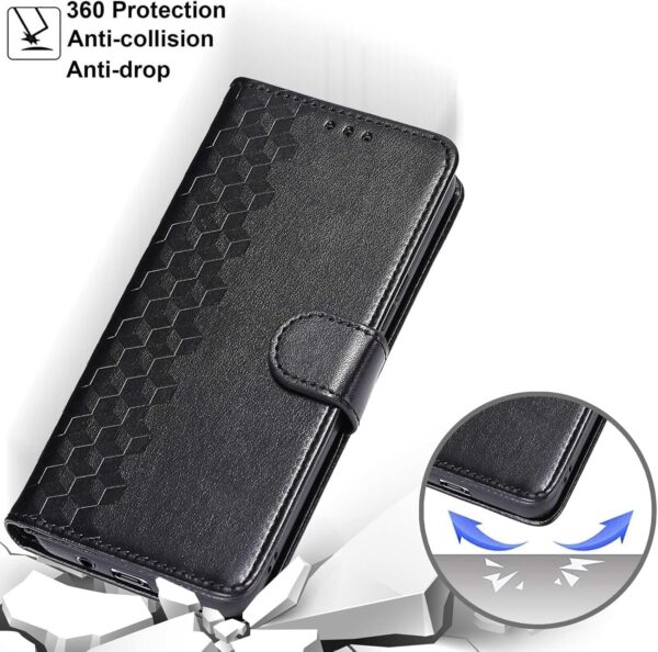 Compatible with/Replacement for Honor 90 Lite / X50i 5G PU Leather Case Protection Card Slots Wallet Flip Cover DKSZLF (Black) - Image 5