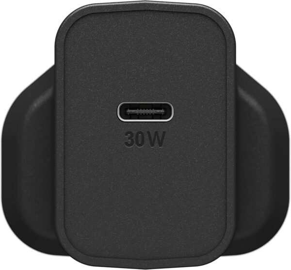 OtterBox USB-C PD GaN Wall Charger 30W, USB-C Fast Charger for Smartphone and Tablet, Drop Tested, Rugged, Ultra Durable, Black - Image 4