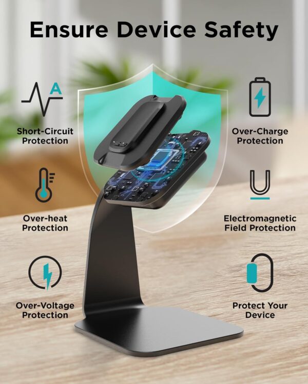 CAVN Charger Dock Compatible with Fitbit Charge 6 / Charge 5 / Luxe, Replacement Aluminum Charging Stand Dock Station Base Accessories Cradle with 4.2ft USB Cord for Charge 6/Charge 5/Luxe Smart Watch - Image 6