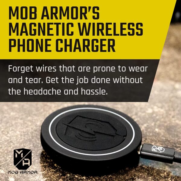 Mob Armor Magnetic Wireless Phone Charger - Voltage Series Phone Car Charging Station - Apple iPhone & Samsung Android Accessories - Wireless Charger Magnet Phone Holder - Image 7