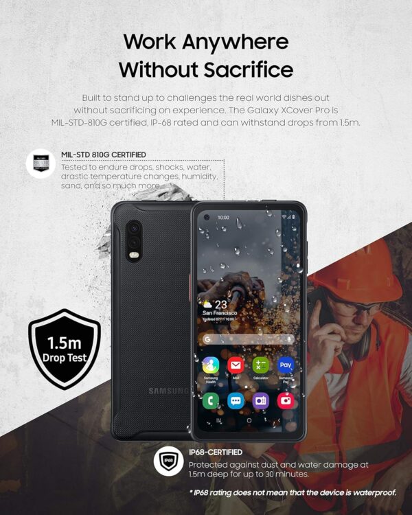 Samsung XCover Pro 64GB/4GB Dual Sim Black (SM-G715FN/DS) - Image 3