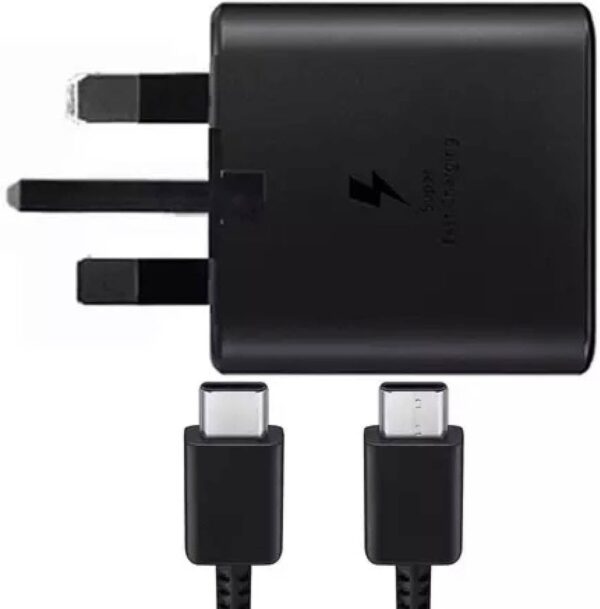 Samsung Original 25W Fast Charging USB-C Mobile Phone Mains Plug/Wall Charger, Genuine Samsung Charger Compatible with Galaxy Smartphones and Other USB Type C Devices – Black, EP-TA800XBEGGB - Image 3