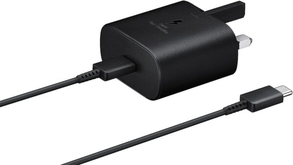 Samsung Original 25W Fast Charging USB-C Mobile Phone Mains Plug/Wall Charger, Genuine Samsung Charger Compatible with Galaxy Smartphones and Other USB Type C Devices – Black, EP-TA800XBEGGB - Image 2