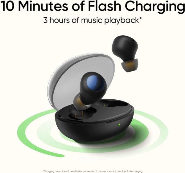 realme Buds Q2s Bluetooth Truly Wireless in Ear Earbuds with Mic, Fast Charging & Up to 30Hrs Playtime (Black) - Image 7