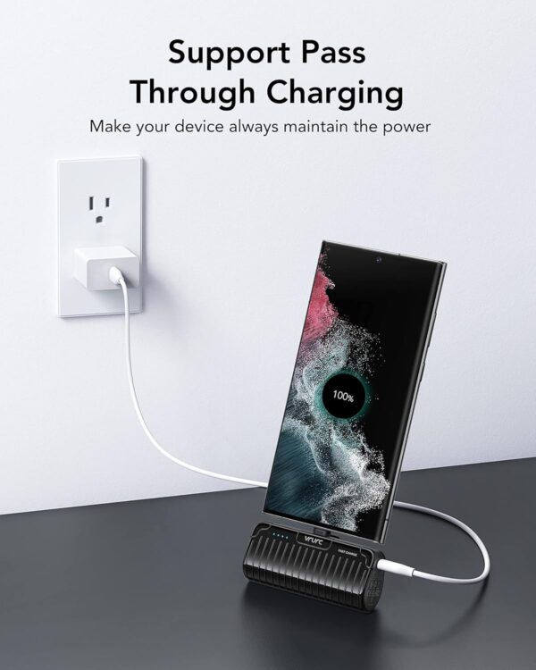 VRURC Mini Portable Charger 5000mAh USB C Power Bank PD 20W Fast Charging, Compact Battery Pack Compatible with Samsung Galaxy S22/S20/S10/S9/S8/Note 20/10/9/8,Google Pixel,LG - Image 8