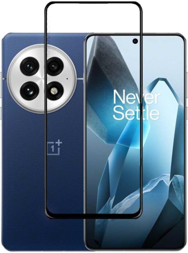 OnePlus 13 Screen Protector, Tempered Glass [Full Adhesive][Full Coverage] [Bubble-Free] [Anti Scratch] HD Clear High Responsive Screen Protector for OnePlus 13 5G (1 * 5D Glass Black) - Image 2