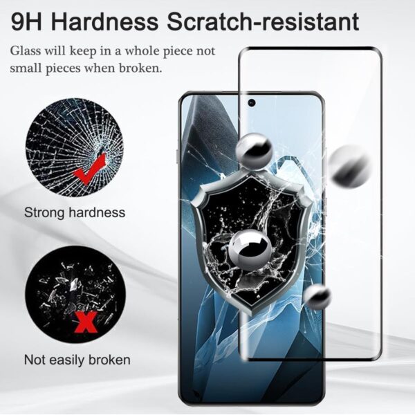OnePlus 13 Screen Protector, Tempered Glass [Full Adhesive][Full Coverage] [Bubble-Free] [Anti Scratch] HD Clear High Responsive Screen Protector for OnePlus 13 5G (1 * 5D Glass Black) - Image 5