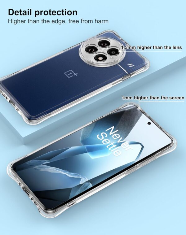 Foluu OnePlus 13 Case Clear Slim TPU Silicone Anti-Scratch Protective Cover with Reinforced Corners for OnePlus 13 5G 2024 - Image 6
