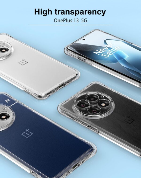 Foluu OnePlus 13 Case Clear Slim TPU Silicone Anti-Scratch Protective Cover with Reinforced Corners for OnePlus 13 5G 2024 - Image 8