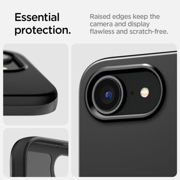 Spigen Thin Fit MagFit for iPhone 16e case cover [MagSafe compatible] - Black - Image 9