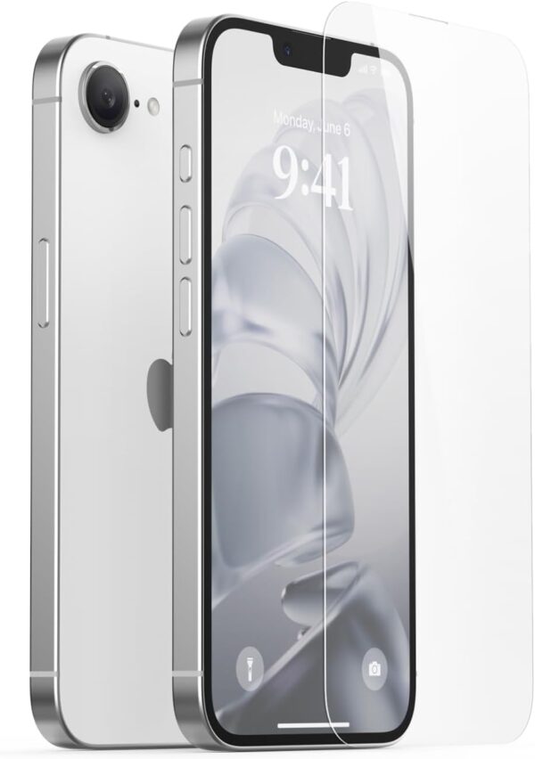 elago Tempered Glass designed for iPhone 16E (2025) Screen Protector - [1 PACK] - Image 2
