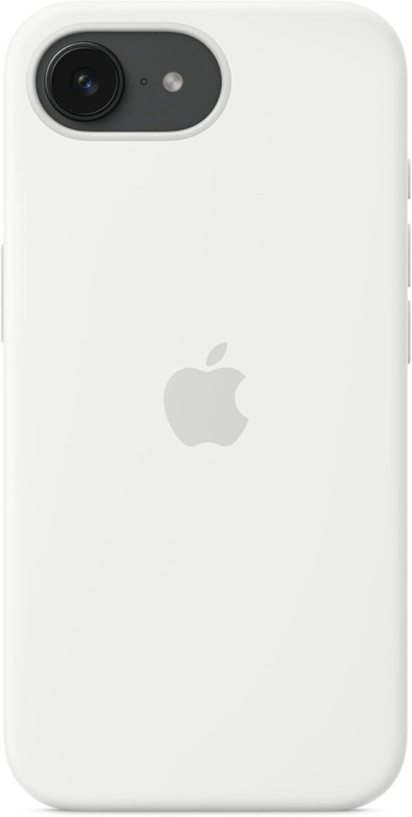 Apple iPhone 16e Silicone Case – White ​​​​​​​ - Image 3