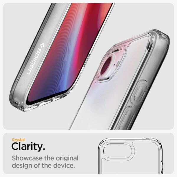 Spigen Ultra Hybrid designed for iPhone 16e case cover (2025) - Crystal Clear - Image 4