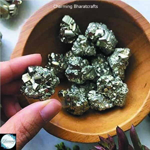 Pyrite Crystal Stone Cluster Samples - High Energy Natural Iron Pyrite Stone - Image 4
