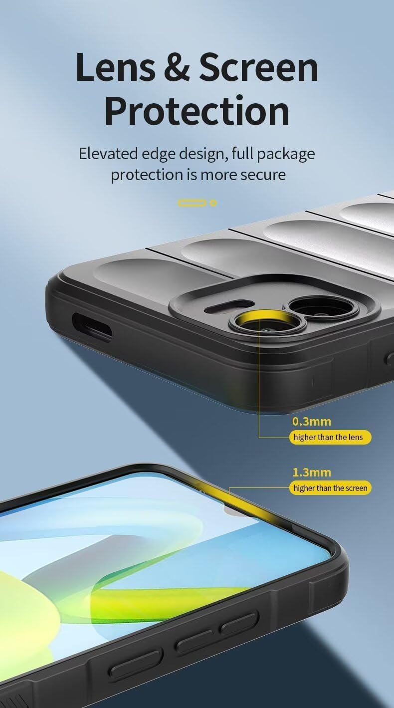 YKNIUFLY Case Compatible with iPhone 16E, Soft TPU, Drop-Proof, Shock-Proof, Cover Compatible with iPhone 16E.(Black) - Image 3