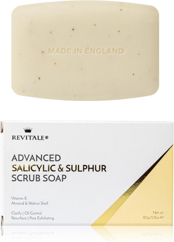 Revitale Advanced Salicylic Acid & Sulphur Scrub Treatment Soap - Image 2