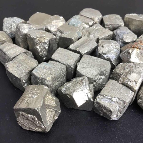 REBUY Natural Pyrite Stone Crystal Healing Stone Tumble Stones, Weight 100 Grams - Image 4