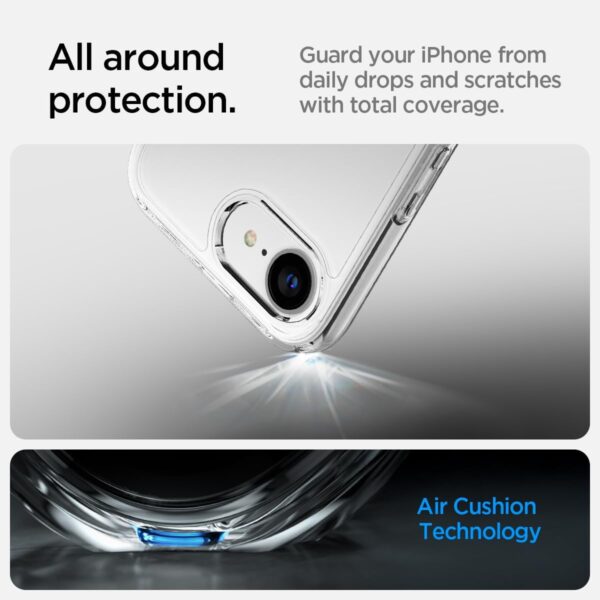Spigen Ultra Hybrid designed for iPhone 16e case cover (2025) - Crystal Clear - Image 7