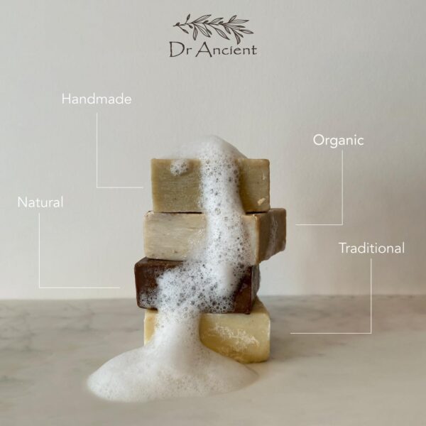 Dr.Ancient Sulphur Soap Bar Organic Natural Vegan Traditional Handmade Antique - Antibacterial, Effective For Acne - Absolutely No Chemicals! Pure Natural Soap! - Image 5
