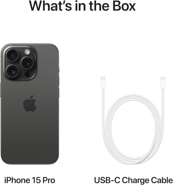Apple iPhone 15 Pro (256 GB) - Black Titanium (Renewed) - Image 7