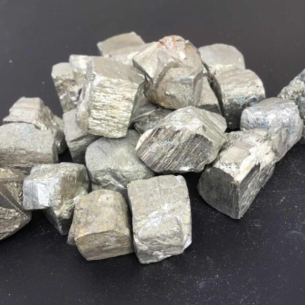 REBUY Natural Pyrite Stone Crystal Healing Stone Tumble Stones, Weight 100 Grams - Image 3