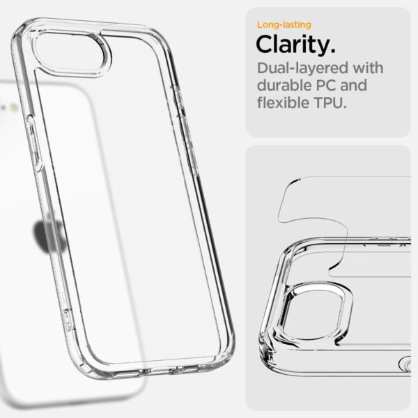 Spigen Ultra Hybrid designed for iPhone 16e case cover (2025) - Crystal Clear - Image 6