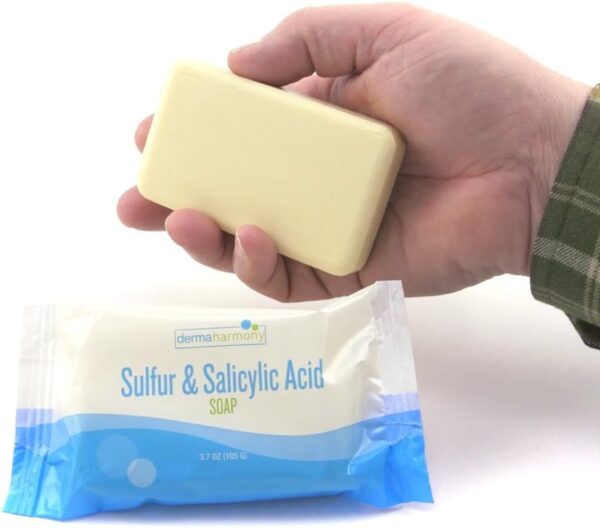 Dermaharmony Sulfur and Salicylic Acid Bar Soap - 3.7 oz (1 Bar) - Image 4