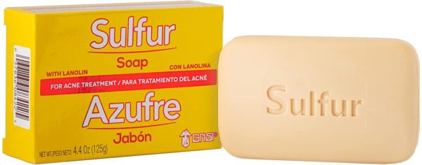 Biosulfur Grisi Sulfur Soap, Acne Treatment, Cleaner Bar Soap, Helps you Reduce Oil Excess and Acne Pimples, Keeps Pores Cleaner, Sulfur 10%, 3-Pack of 4.4 Oz, Bar Soaps, yellow - Image 3