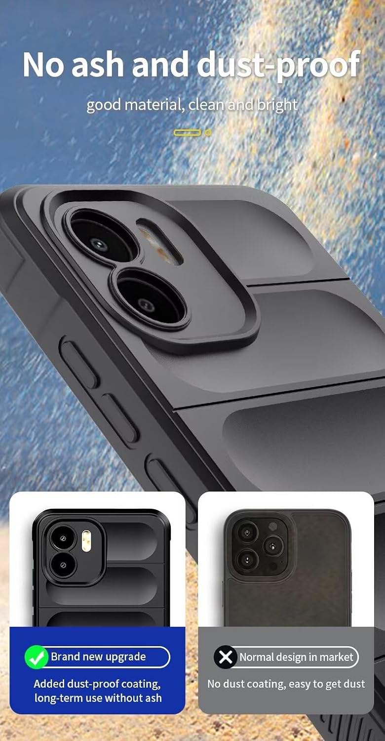 YKNIUFLY Case Compatible with iPhone 16E, Soft TPU, Drop-Proof, Shock-Proof, Cover Compatible with iPhone 16E.(Black) - Image 5