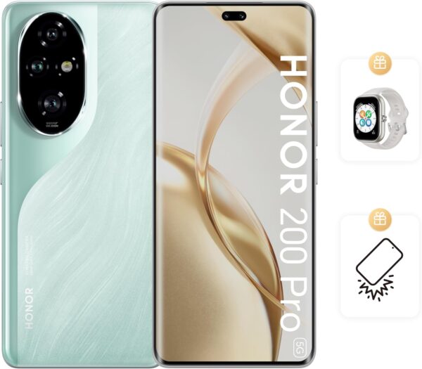 HONOR 200 Pro 5G 12GB RAM + 512GB Dual SIM Ocean Cyan With Free GIFTS & Screen Damage Protection* - UAE Version - Image 3