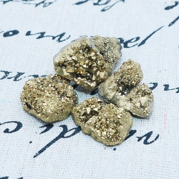 WANGCL 2pcs Natural Pyrite Stone and Minerals Natural Crystal Quartz Stone for Divination Chakra Energy Healing Stones - Image 4
