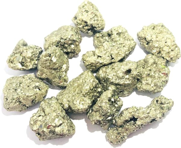 crystalmiracle GOLDEN PYRITE SINGLE PIECE ROCK CRYSTAL HEALING REIKI FENG SHUI HOME OFFICE GIFT PSYCHIC ENERGY MEDITATION GEMSTONE SPIRITUAL HANDCRAFTED - Image 2