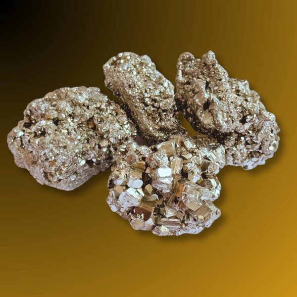 SOLAVA Pyrite Stone Original Cluster Stone - Natural Energised Golden Pyrite Stone for Healing, Willpower, Money Manifestation, Vastu, and Business - Certified Original Pyrite (30-45 GRAM) - Image 8