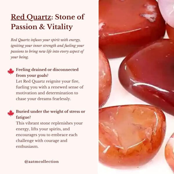 Aatm Red Quartz Gemstone Pyramid – Decorative Crystal for Home & Office (1 inch) - Image 6