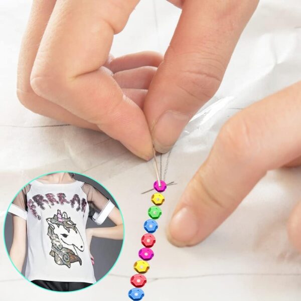 DaKuan 20000 Pcs 6MM Bulk Loose Sequins and 600 Pieces Craft Gems Jewels Acrylic Flatback Rhinestones Gemstone for DIY Crafts Jewelry Making, 6-13mm - Image 4