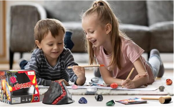 AM ANNA Gemstone Dig Kit, Dig up 15 Real Gemstones, Rocks Collection Kit, Volcanic Minerals Dig Kit Kids Activities STEM Science & Educational Toys for Boys, Girls - Image 7
