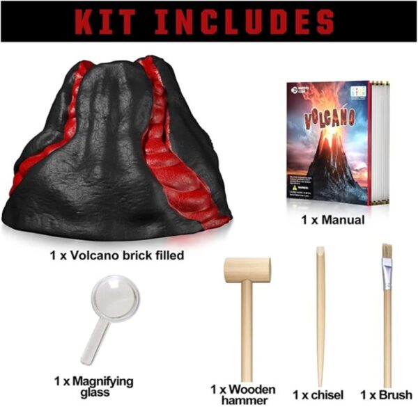 AM ANNA Gemstone Dig Kit, Dig up 15 Real Gemstones, Rocks Collection Kit, Volcanic Minerals Dig Kit Kids Activities STEM Science & Educational Toys for Boys, Girls - Image 6