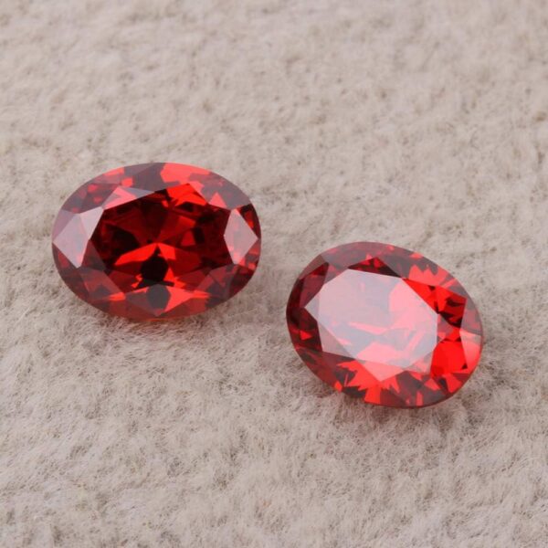 Ximimark 10Pcs Oval Shape Cut Red Ruby Mozambique Loose Gemstone 7x5mm - Image 6