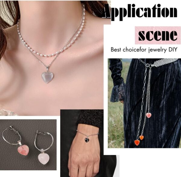 PH PandaHall Stone Pendants Charms Dop Chakra Beads Pendants Quartz Charms for Necklace Jewelry Making - Image 8