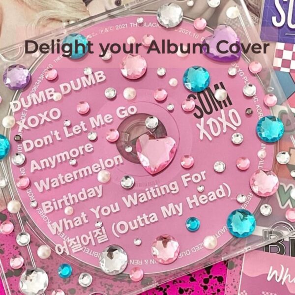 PANDACAMEL 100 Pcs Bling Gems Stickers for Phone, Self Adhesive, Gemstone Stickers Decorative Heart and Diamond for makeup Gems Jewels Stickers for Crafts, White and Pink - Image 7