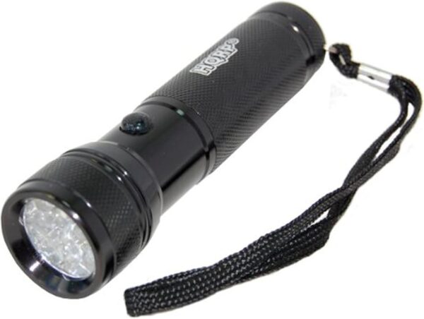 HQRP 12 LED 365 nm UV Flashlight Black light for Minerals Inspection Identification, Ultraviolet Gemstone Detection + HQRP UV Meter - Image 3