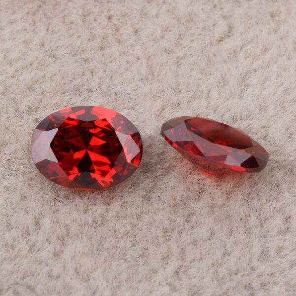 Ximimark 10Pcs Oval Shape Cut Red Ruby Mozambique Loose Gemstone 7x5mm - Image 4