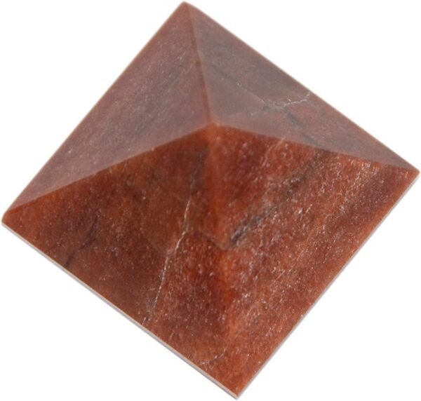 Aatm Red Quartz Gemstone Pyramid – Decorative Crystal for Home & Office (1 inch) - Image 4