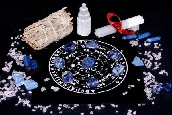YATOJUZI Blue Solidate Tumbled Polished Natural Healing Crystals Stones Bulk Stones Crystal for Energy Reiki Tumbling Cabbing Balancing Decoration Gemstones Crystal Healing Meditation Therapy Gift - Image 4