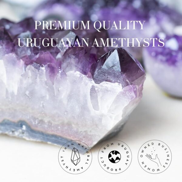 Deep Purple Project 1 Lb Quartz Crystal Cluster Raw Amethyst Stone Plus: Gift WRAP Box Included - Image 4