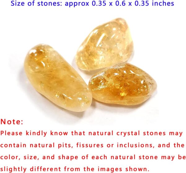 Boolavard Tumbled Stones Natural Gemstones Crystals Healing Stones Set of 3, Decorative Stones Spiritual Gifts - Image 3