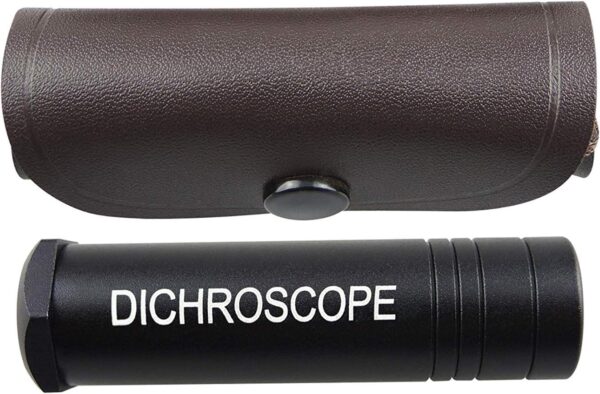 TEKCOPLUS 60 mm Magnifying Glass Calcite Dichroscope Two Pleochroic Colours Gemstone Identification Magnifying Glass for Gemstones Jewellery, Craftsmen, Jewelers, Hobbies - Image 2