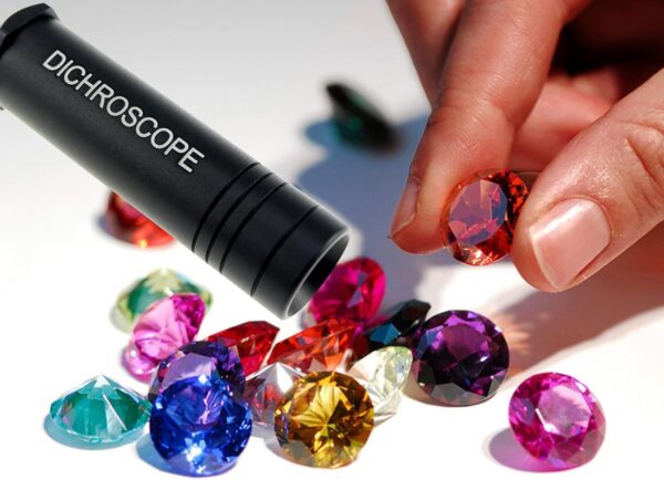 TEKCOPLUS 60 mm Magnifying Glass Calcite Dichroscope Two Pleochroic Colours Gemstone Identification Magnifying Glass for Gemstones Jewellery, Craftsmen, Jewelers, Hobbies - Image 3